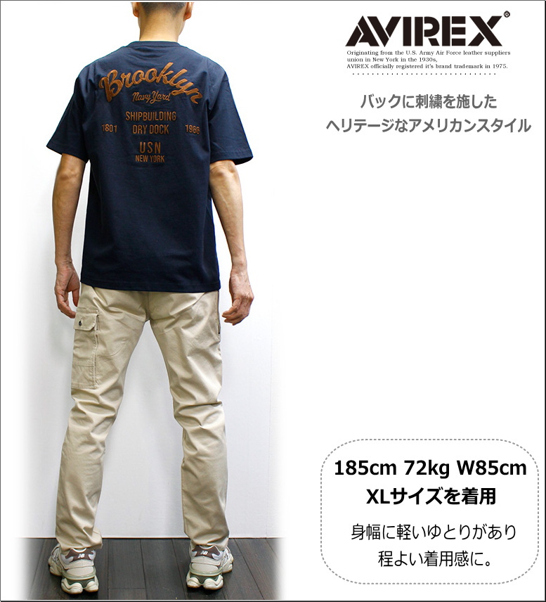 AVIREX（アヴィレックス） アビレックス ブルックリン刺繍Tシャツ 2026