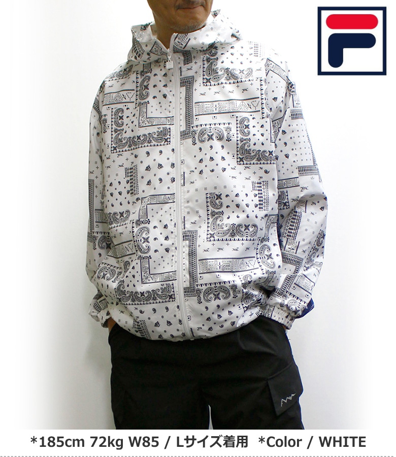 FILA（フィラ） セール！ ペーズリー柄フードジャケット 
