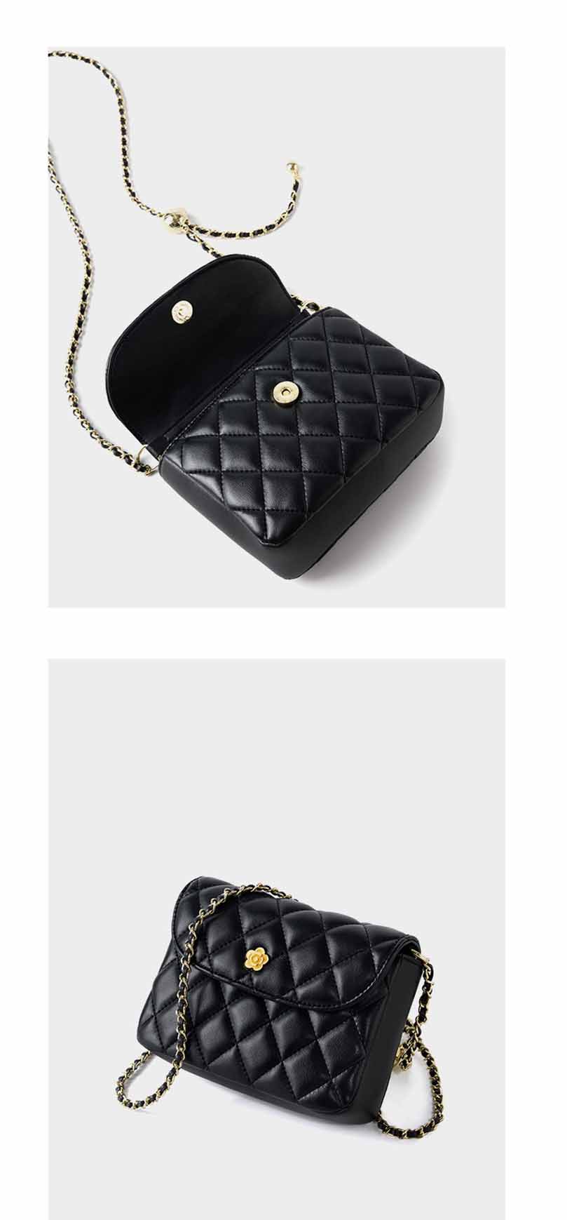 本革 バッグ ブラック×ゴールド金具本革ハンドバッグ レディース 実用