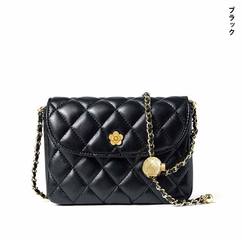 本革 バッグ ブラック×ゴールド金具本革ハンドバッグ レディース 実用