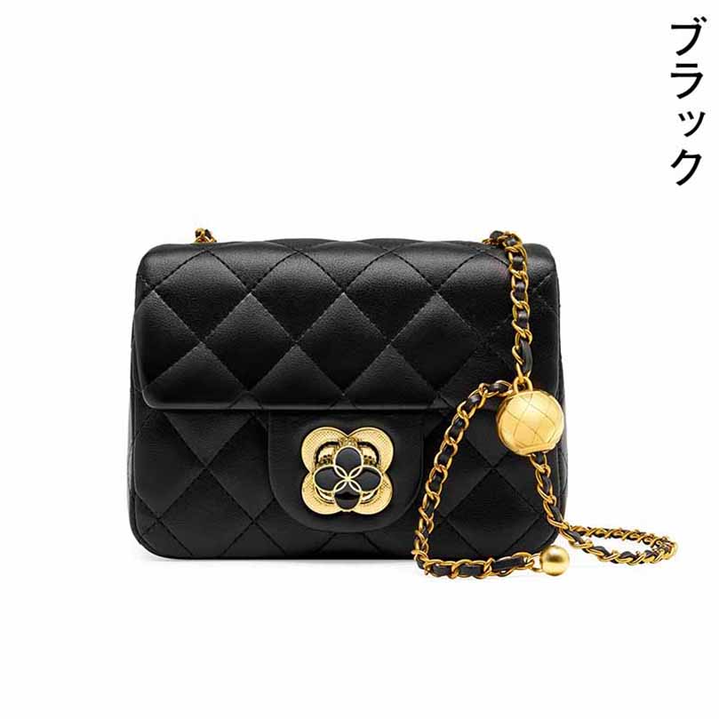 キルティング チェーンバッグ ショルダーバッグ チェーン 本革 バッグ