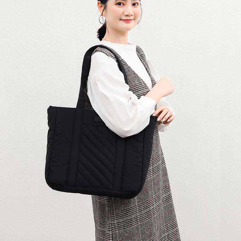 高見え ショルダー ママバッグ ナイロン トートバッグ おしゃれ 軽量