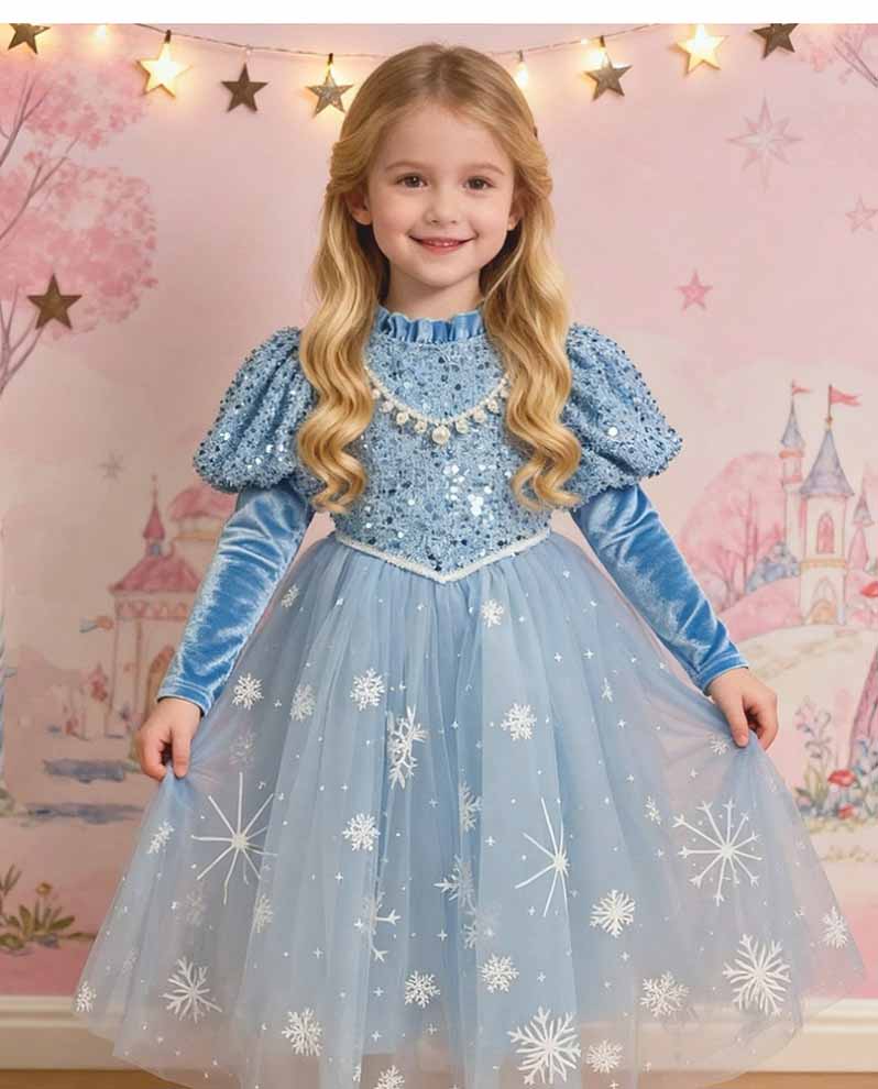 子供 ドレス アナ雪 プリンセス ワンピース お姫様 衣装 キッズ エルサ