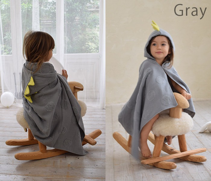 kontex（コンテックス） 今治タオル Sof ソフ 恐竜 子供用 フード付き