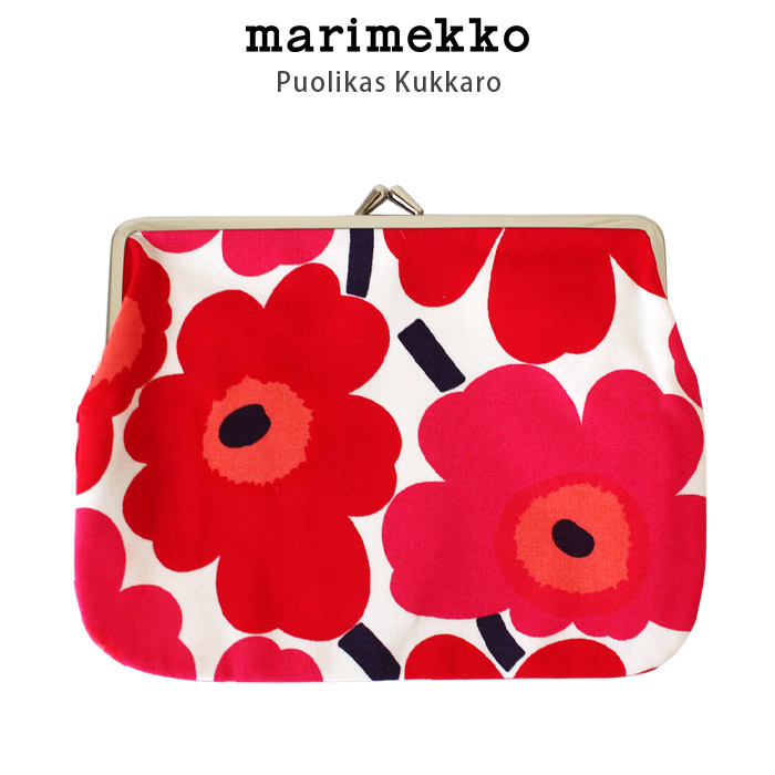 marimekko ポーチ マリメッコ プオリカスクッカロ がま口ポーチ