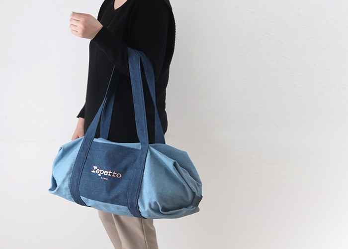 repetto（レペット） バッグ コットン ダッフル バッグ Lサイズ Blue