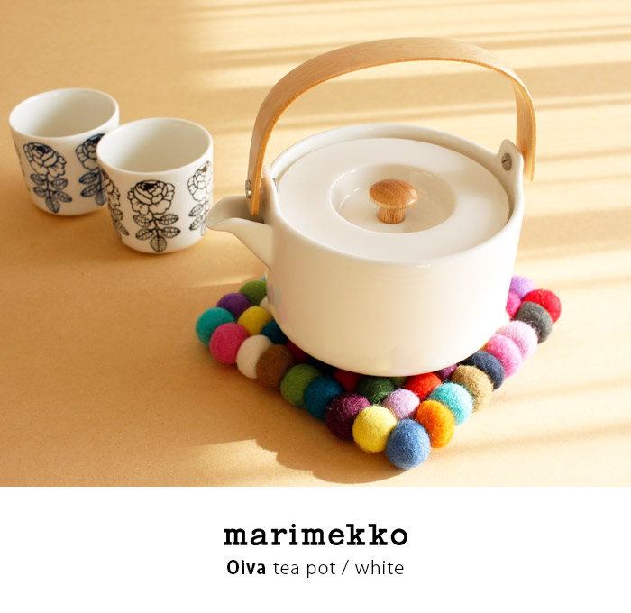 marimekko - marimekko マリメッコ OIVA オイヴァ ティーポット ホワイト 急須 marimekko ティーポット 急須 マリメッコ Oiva オイヴァ