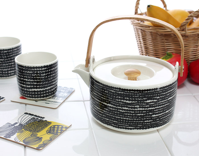 marimekko 急須、ボールセット marimekko ティーポット 急須 マリメッコ Siirtolapuutarha シ