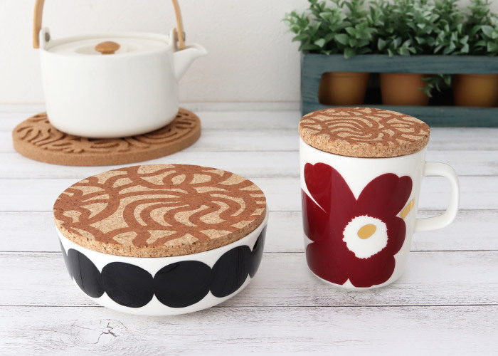 marimekko ボウル用ふた マリメッコ Joonas ヨーナス コルク