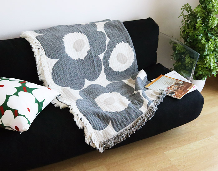 【数量限定】 marimekko ブランケット マリメッコ Unikko ウニッコ Jacquard その他