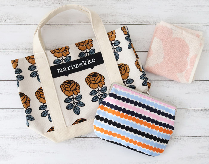 marimekko（マリメッコ） ポーチ がま口 横長大 Rasymatto