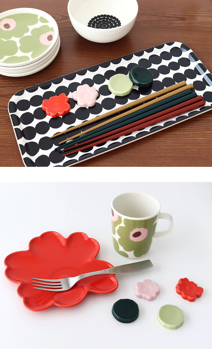 marimekko（マリメッコ） 箸置き Unikko & Kivet Chopstick holder 箸
