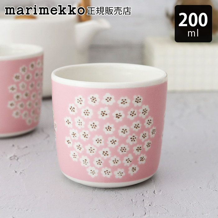 新品未使用　マリメッコ　マンシッカ　ラテマグ　食器 marimekko - 国内正規品 新品 2個 マリメッコ MANSIKKA マンシッカ