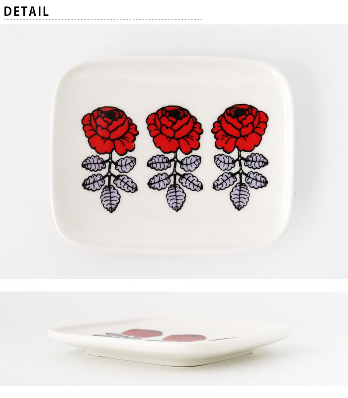 marimekko（マリメッコ） 爆買 プレート 皿 ヴィヒキルース Vihkiruusu