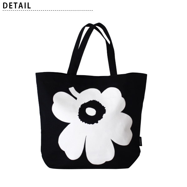 marimekko トートバッグ マリメッコ ウニッコ Torna Wx ブラック