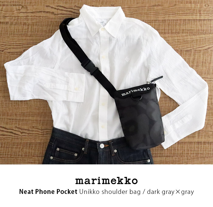 marimekko（マリメッコ） スマホショルダー Neat Phone Pocket Unikko