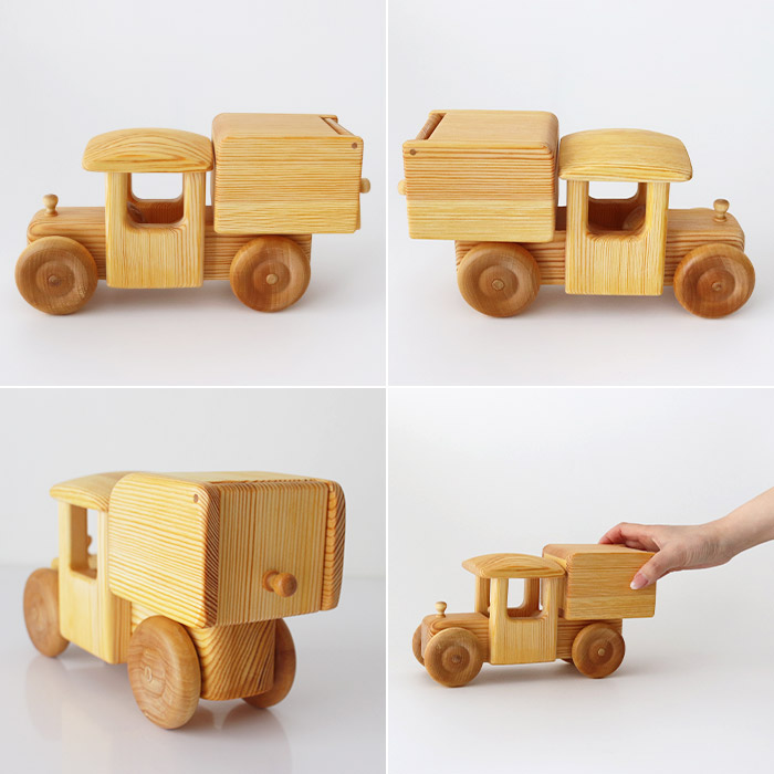 DEBRESK おもちゃ 木製 乗り物 ミニカー デブレスカ 北欧の郵便