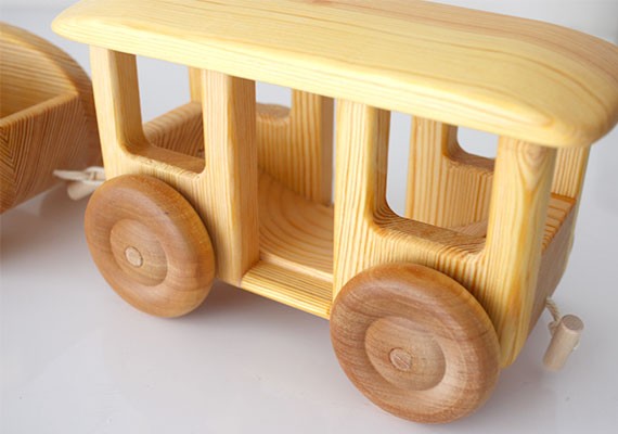 DEBRESK（デブレスカ） おもちゃ 木製 乗り物 ミニカー 北欧の汽車