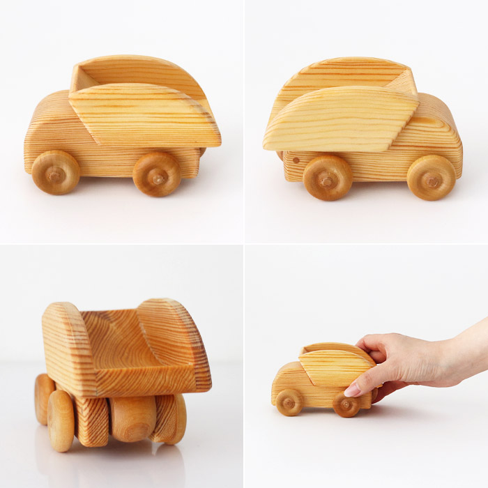 DEBRESK おもちゃ 木製 乗り物 ミニカー デブレスカ 北欧の
