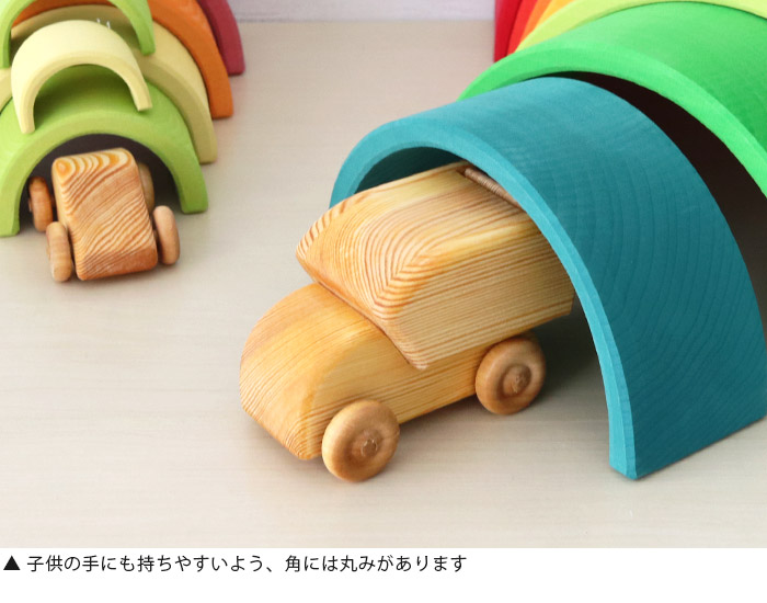DEBRESK（デブレスカ） おもちゃ 木製 乗り物 ミニカー 北欧の郵便車