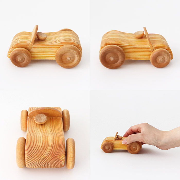 DEBRESK おもちゃ 木製 乗り物 ミニカー デブレスカ 北欧の