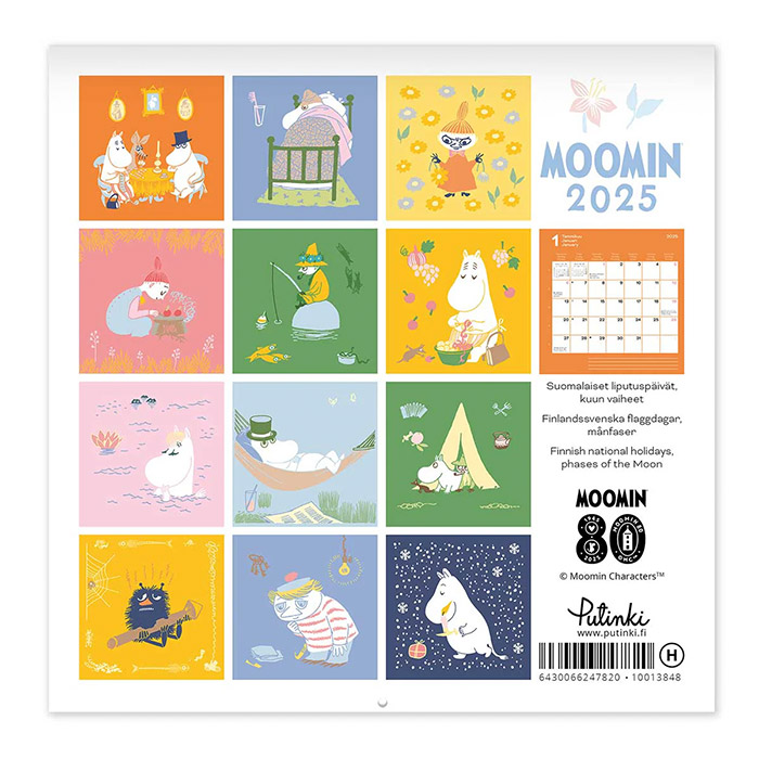 MOOMIN カレンダー 2025年 ムーミン ウォールカレンダー