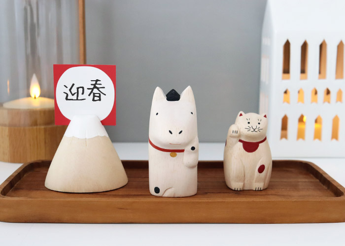 T-LABO polepole ぽれぽれ 木製 置物 2026年 干支 まねきウマ : 北欧