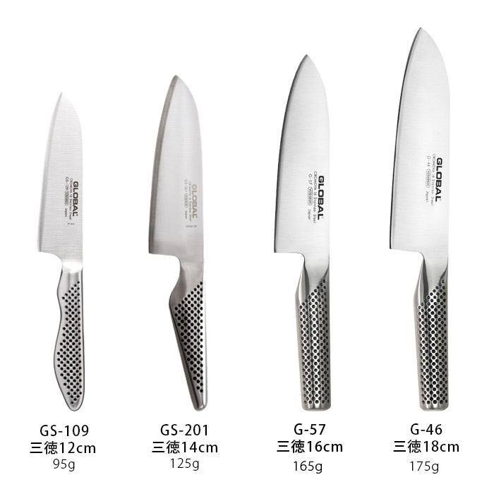 GLOBAL ステンレス鋼 三徳包丁 2本セット Amazon｜グローバル 三徳 2点セット GST-A46｜菜切り包丁