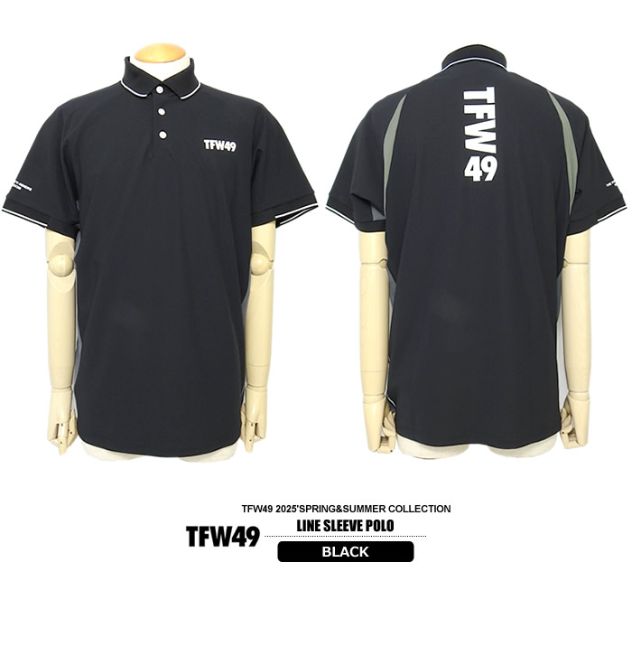 【新品未使用】TFW49ポロシャツ 2025年コンペ限定品 Lサイズ TFW49 ゴルフ メンズ ポロシャツ 半袖 ストレッチ 吸水速乾 UVカット