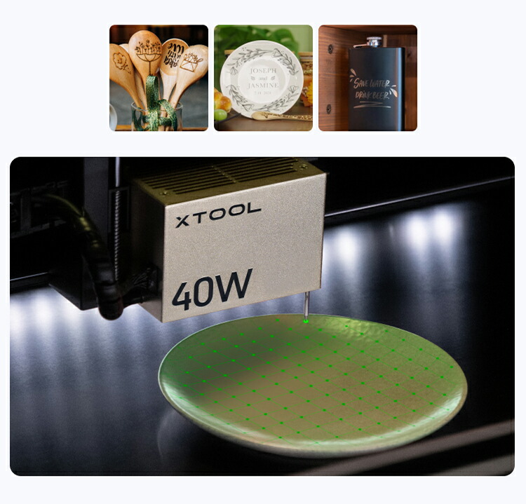 xTool S1 20W レーザー彫刻機 エアアシストとハニカムパネルとRA2Pro