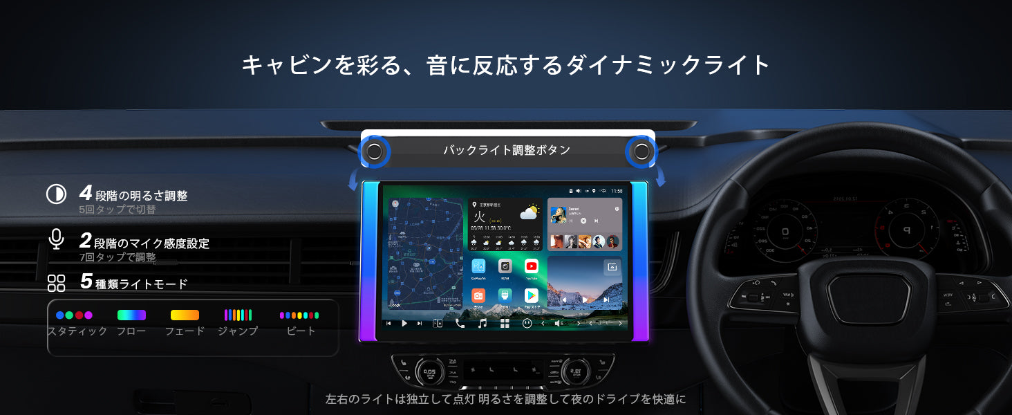 12.5インチ QLED ATOTO AI搭載 シングルDIN＆ダブルDIN対応