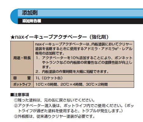 日本ペイント ｎａｘ イーキューブ アクチベーター 1l 0131 塗料通販ショップ ペイント イロ屋 通販 Yahoo ショッピング