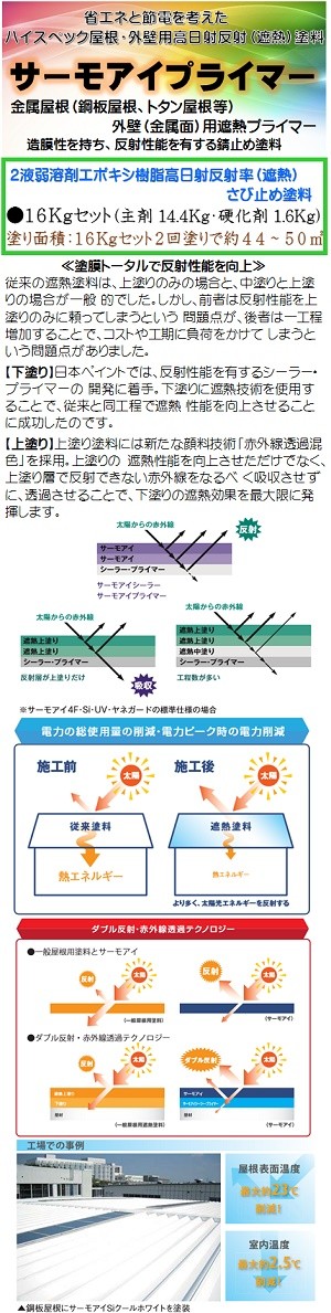 ニッペ サーモアイプライマー 鋼板用 ホワイト（主剤＋硬化剤