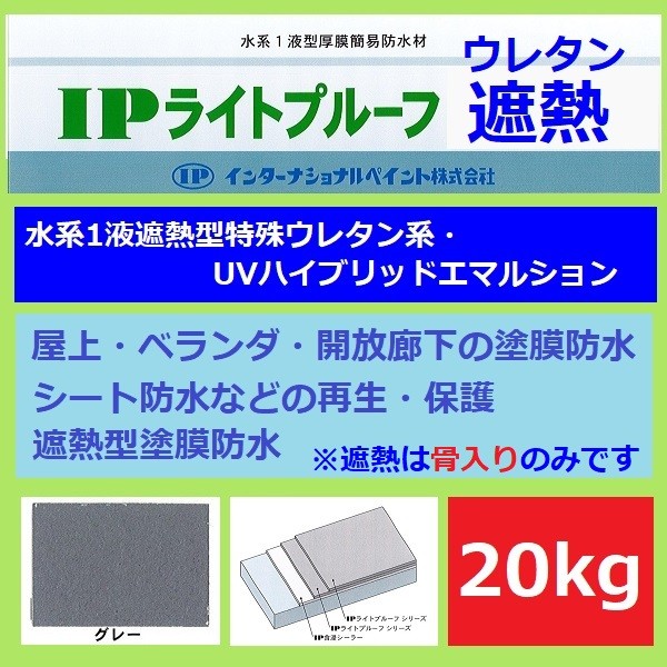 インターナショナルペイント IPライトプルーフ ウレタン 遮熱 骨入り