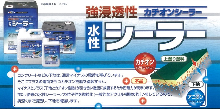 カチオンシーラ　アサヒペイント　14ℓ 期間限定P5倍】 強浸透性水性シーラー 14L（アサヒペン/下塗り材