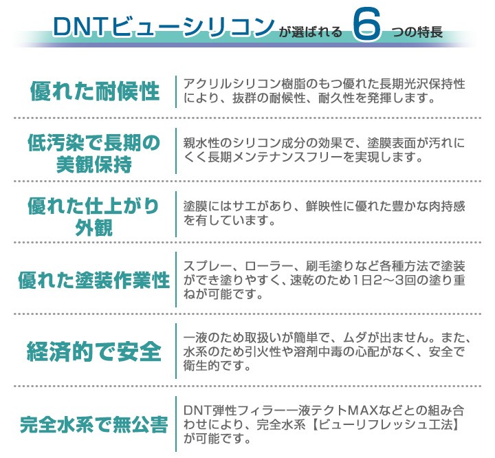 DNTビューシリコン　特長