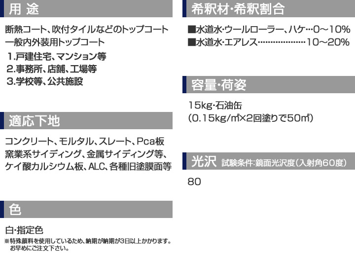 遮熱シリコントップII 濃彩色 15kg （外装用塗料/東日本塗料
