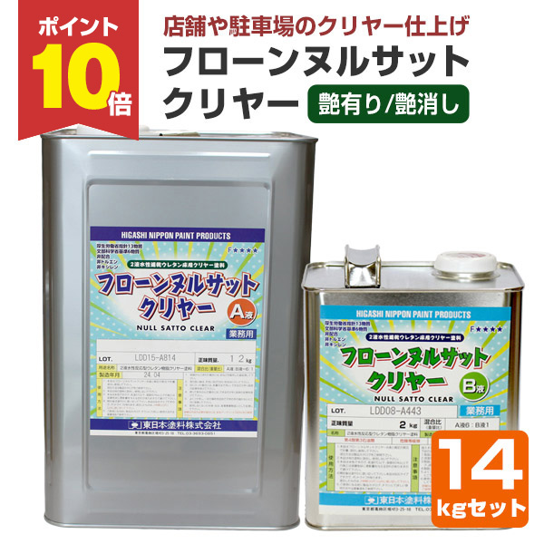 期間限定P10倍！】 フローン ヌルサット クリヤー 14kgセット
