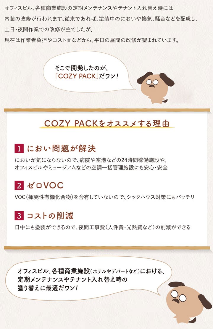 COZY PACK（コージーパック）艶消し 白 16kg（大日本塗料/水性/室内用