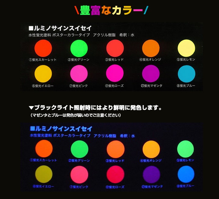ルミノサインスイセイ 600ml (水性蛍光塗料/シンロイヒ) 関連画像1