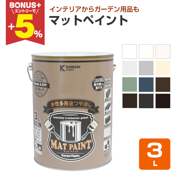 �yBONUS+5%�z �J���y�n�s�I �}�b�g�y�C���g 12�F 3L �i���� ����� �����O�p �h�J�r �z�r�[DIY �C���e���A �K�[�f�j���O�j