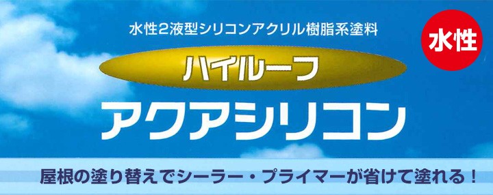 ハイルーフ アクアシリコン 12kgセット （大同塗料/屋根/水性/2液型