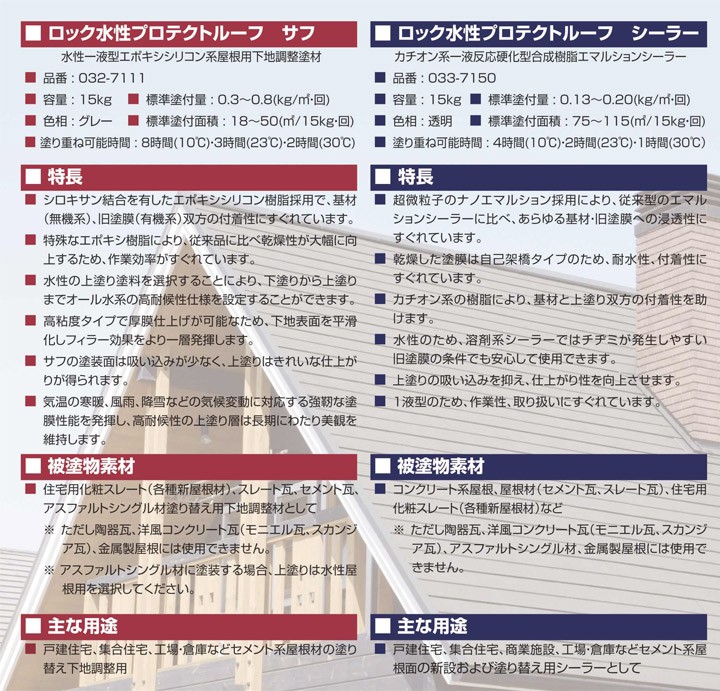 ロック水性プロテクトルーフ サフ