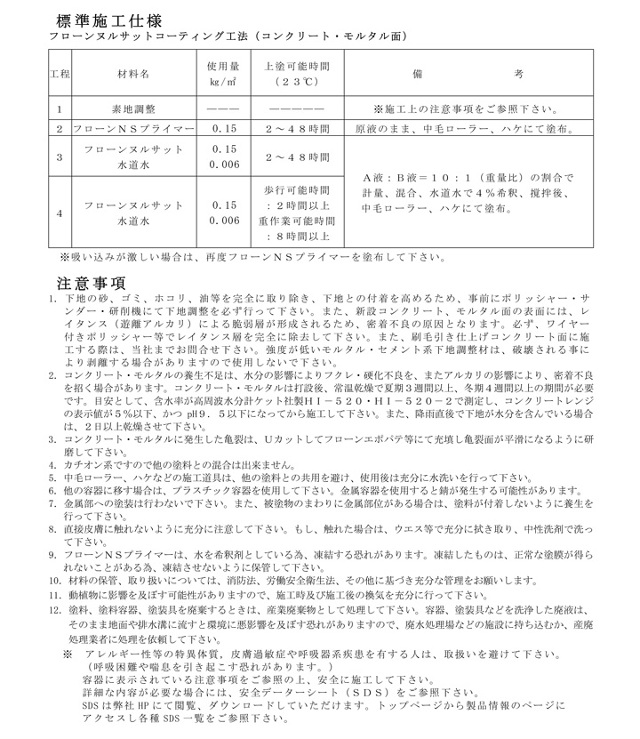 フローンNSプライマー（東日本塗料）とは