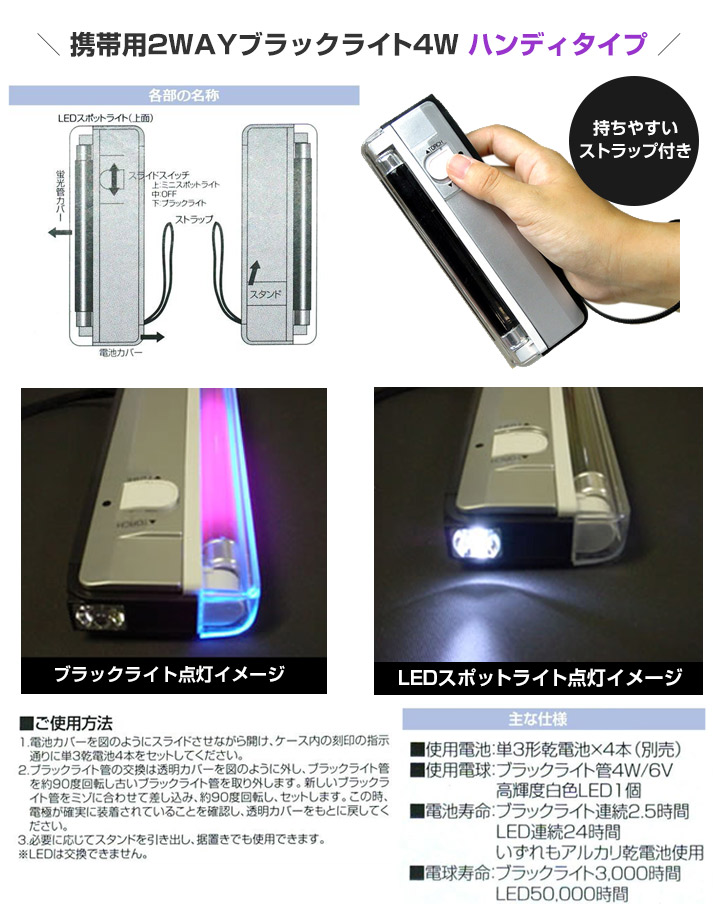マジックルミノペイント 50g×3色セット+ブラックライト (シンロイヒ) 関連画像2