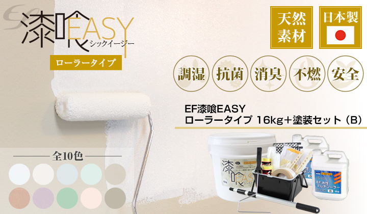 EF漆喰EASY 16kg + 専用塗装セット（B）とは