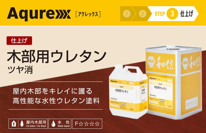 P5倍！】 アクレックス 木部用ウレタン ツヤ消 14kg （和信化学工業 和信ペイント アクレックス 木部用ウレタン ツヤ消 14kg
