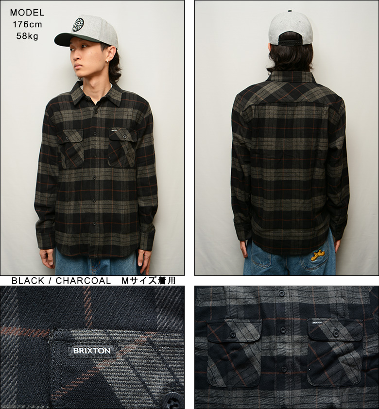 ブリクストン ネルシャツ BRIXTON BOWERY L/S FLANNEL SHIRT