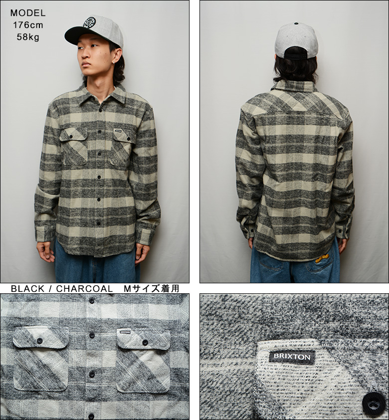 ブリクストン ネルシャツ BRIXTON BOWERY HEAVY WEIGHT L/S FLANNEL