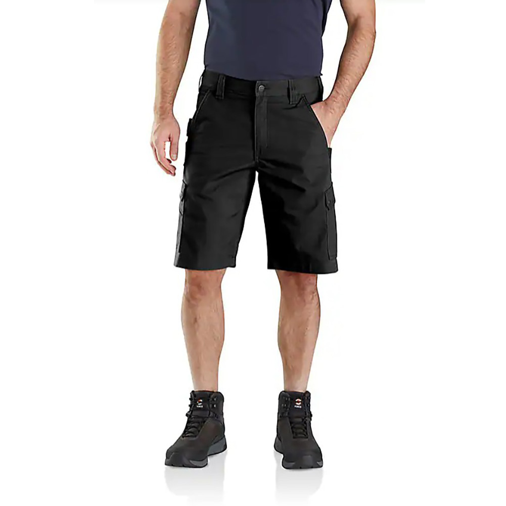 バズ Carhartt カーゴショートパンツ ブラック Carhartt（カーハート） ハーフパンツ CARHARTT RELAXED FIT RIPSTOP